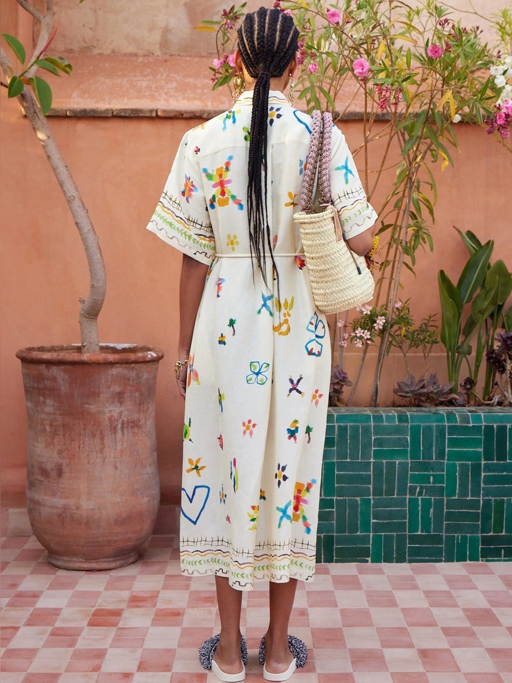 Alemais Sidi floral linen-blend shirt dress, US2 - Picture 4 of 11